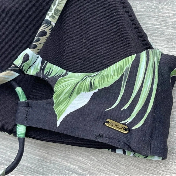 Rip Curl Palmetto Crop Bikini Top, black - Picture 6 of 9